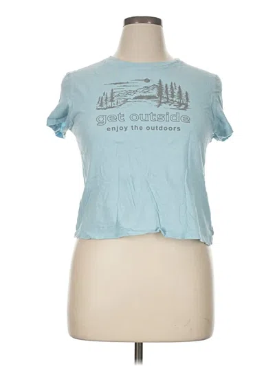 Pre-owned American Eagle Outfitters Short Sleeve T-shirt In Blue
