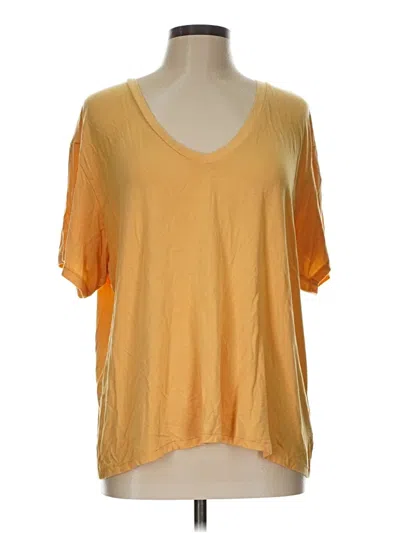 Pre-owned American Eagle Outfitters Short Sleeve T-shirt In Gold