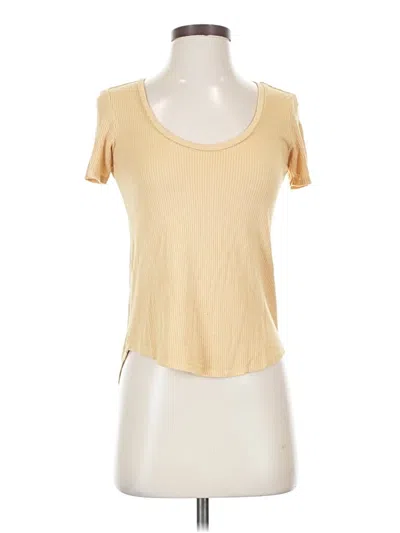 Pre-owned American Eagle Outfitters Short Sleeve T-shirt In Gold