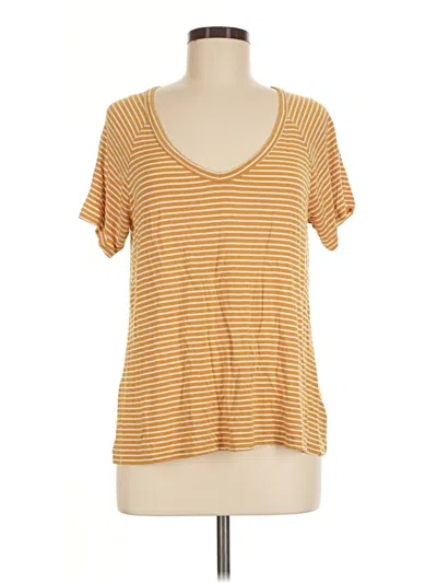 Pre-owned American Eagle Outfitters Short Sleeve T-shirt In Gold