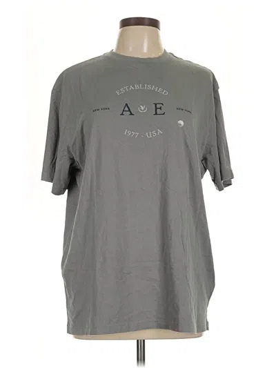 Pre-owned American Eagle Outfitters Short Sleeve T-shirt In Gray