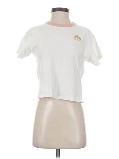 Pre-owned American Eagle Outfitters Short Sleeve T-shirt In Ivory