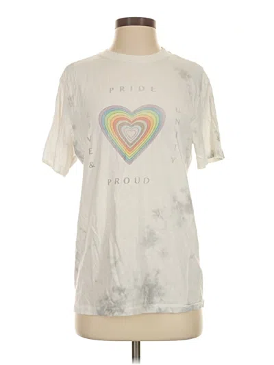 Pre-owned American Eagle Outfitters Short Sleeve T-shirt In Ivory