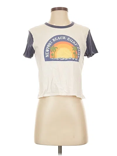 Pre-owned American Eagle Outfitters Short Sleeve T-shirt In Ivory