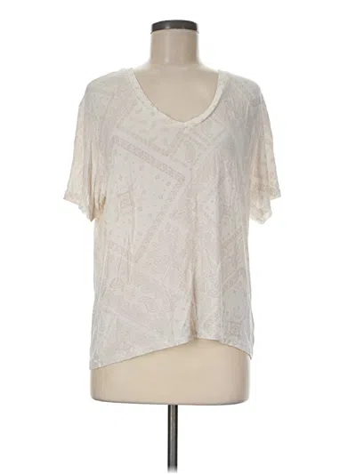 Pre-owned American Eagle Outfitters Short Sleeve T-shirt In Ivory