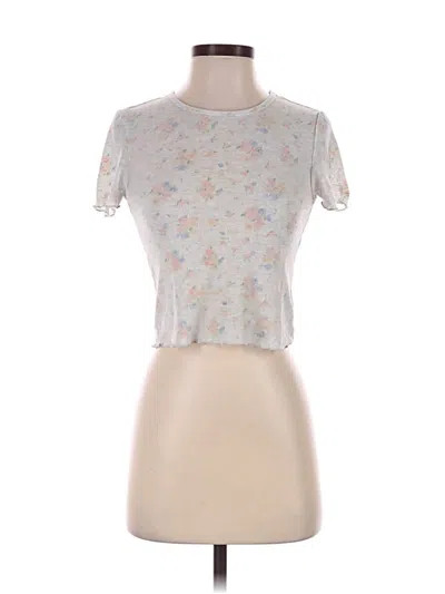 Pre-owned American Eagle Outfitters Short Sleeve T-shirt In Ivory