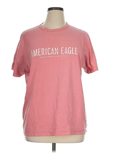 Pre-owned American Eagle Outfitters Short Sleeve T-shirt In Pink