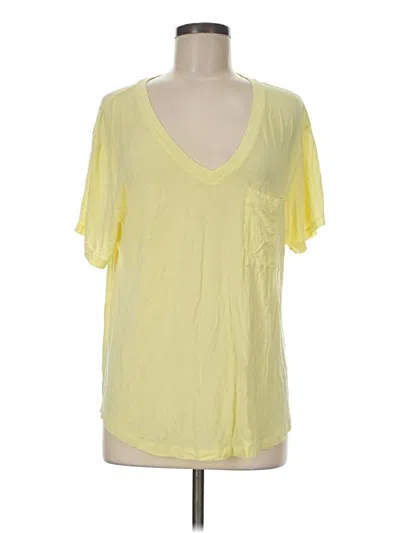 Pre-owned American Eagle Outfitters Short Sleeve T-shirt In Yellow