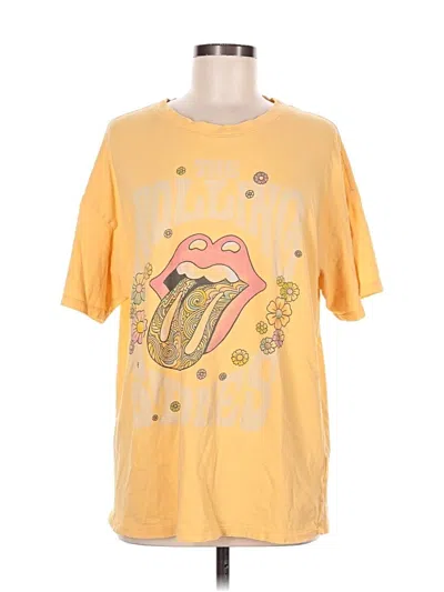 Pre-owned American Eagle Outfitters Short Sleeve T-shirt In Yellow