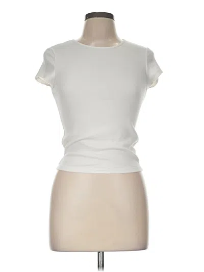 Pre-owned American Eagle Outfitters Short Sleeve Turtleneck In White
