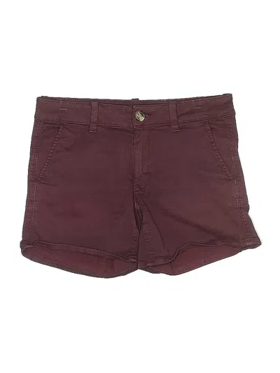 Pre-owned American Eagle Outfitters Shorts In Burgundy