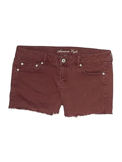 Pre-owned American Eagle Outfitters Shorts In Burgundy