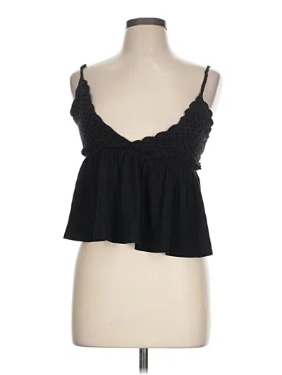 Pre-owned American Eagle Outfitters Sleeveless Blouse In Black