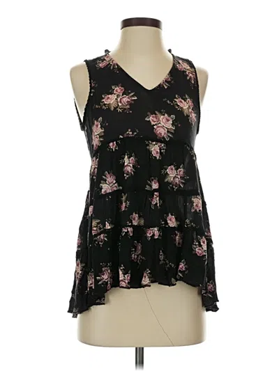 Pre-owned American Eagle Outfitters Sleeveless Blouse In Black