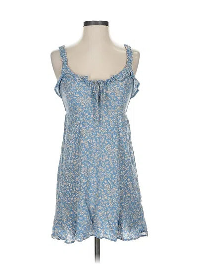 Pre-owned American Eagle Outfitters Sleeveless Blouse In Blue
