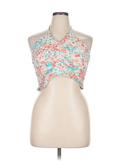 Pre-owned American Eagle Outfitters Sleeveless Blouse In Blue