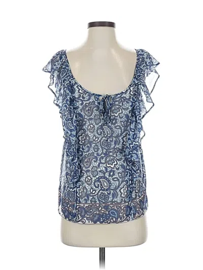 Pre-owned American Eagle Outfitters Sleeveless Blouse In Blue