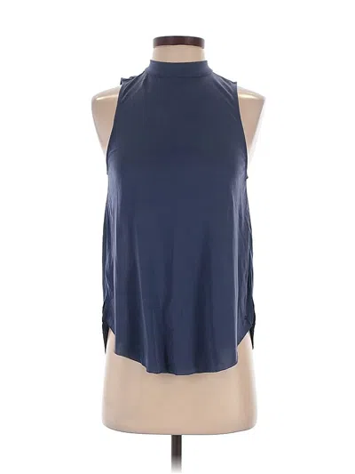 Pre-owned American Eagle Outfitters Sleeveless Blouse In Blue