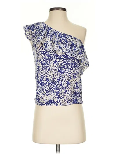 Pre-owned American Eagle Outfitters Sleeveless Blouse In Blue