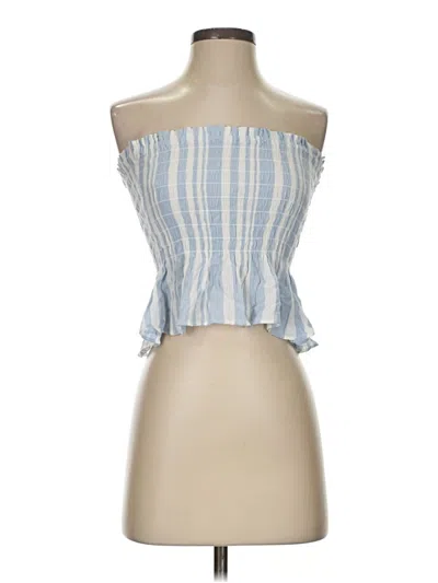Pre-owned American Eagle Outfitters Sleeveless Blouse In Blue