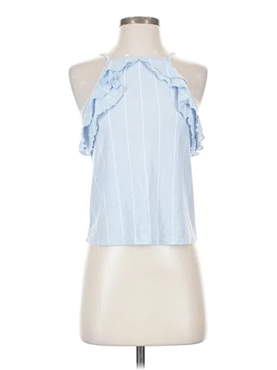 Pre-owned American Eagle Outfitters Sleeveless Blouse In Blue