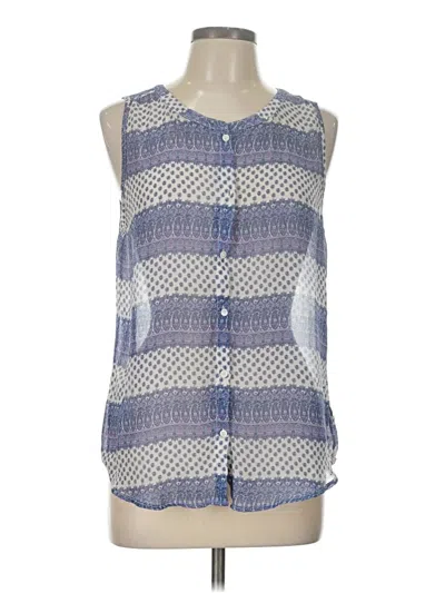 Pre-owned American Eagle Outfitters Sleeveless Blouse In Blue