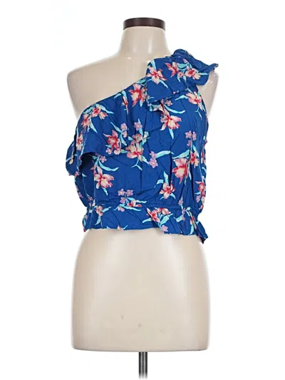 Pre-owned American Eagle Outfitters Sleeveless Blouse In Blue