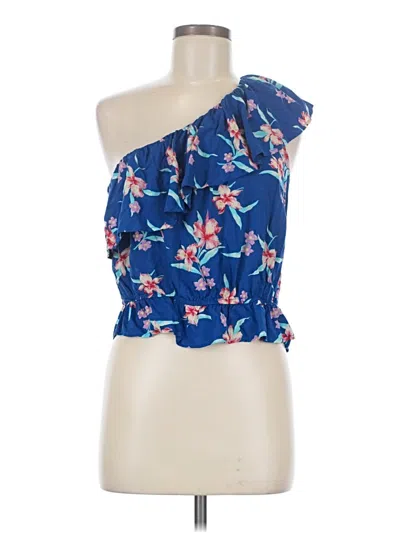 Pre-owned American Eagle Outfitters Sleeveless Blouse In Blue