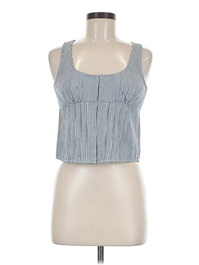 Pre-owned American Eagle Outfitters Sleeveless Blouse In Blue