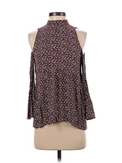 Pre-owned American Eagle Outfitters Sleeveless Blouse In Burgundy