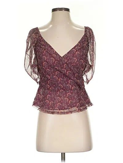 Pre-owned American Eagle Outfitters Sleeveless Blouse In Burgundy