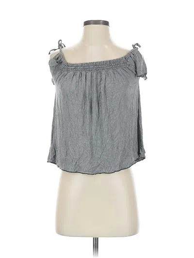 Pre-owned American Eagle Outfitters Sleeveless Blouse In Gray