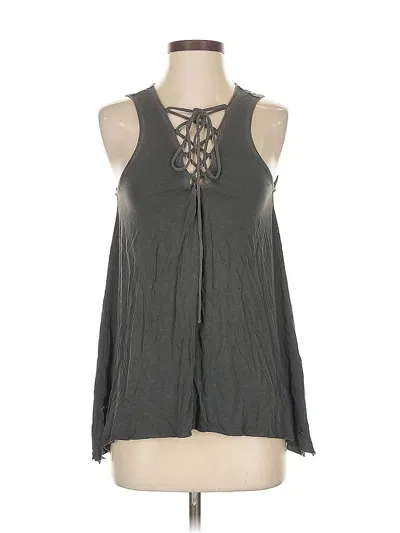 Pre-owned American Eagle Outfitters Sleeveless Blouse In Gray