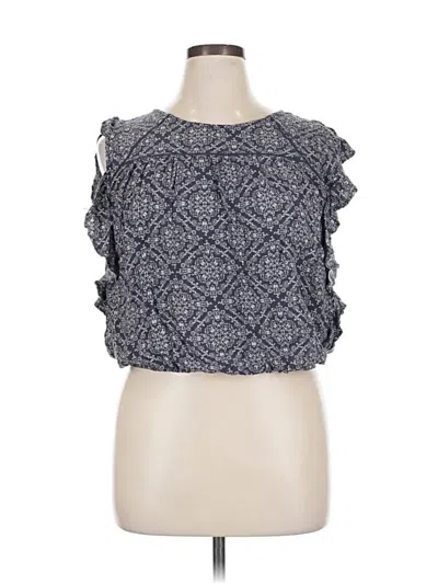 Pre-owned American Eagle Outfitters Sleeveless Blouse In Gray