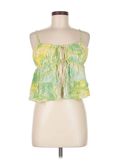 Pre-owned American Eagle Outfitters Sleeveless Blouse In Green