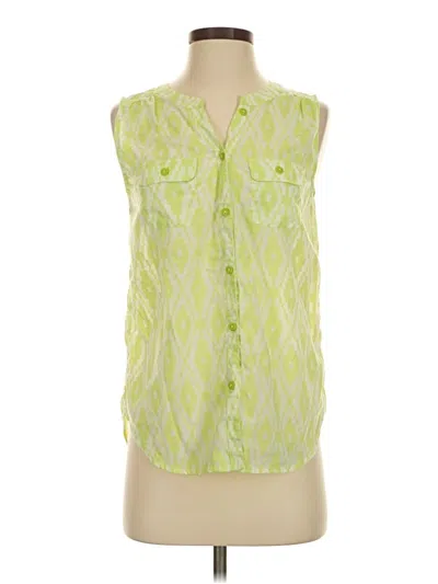 Pre-owned American Eagle Outfitters Sleeveless Blouse In Green
