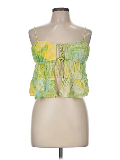 Pre-owned American Eagle Outfitters Sleeveless Blouse In Green