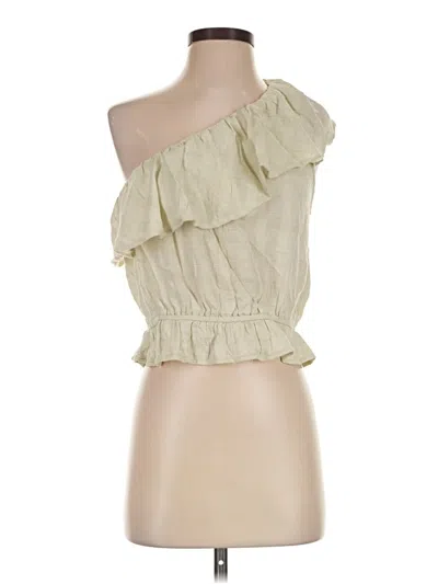 Pre-owned American Eagle Outfitters Sleeveless Blouse In Ivory