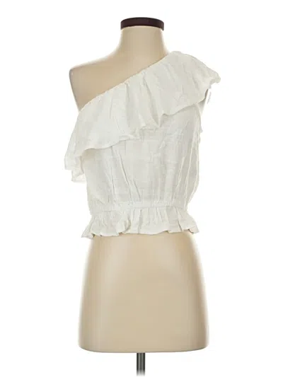 Pre-owned American Eagle Outfitters Sleeveless Blouse In Ivory