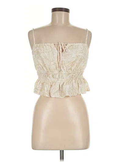 Pre-owned American Eagle Outfitters Sleeveless Blouse In Ivory
