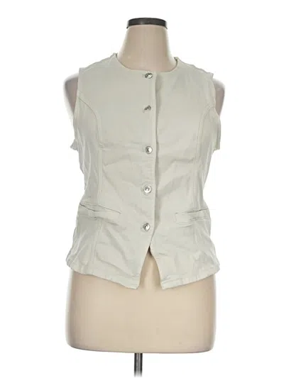 Pre-owned American Eagle Outfitters Sleeveless Blouse In Ivory