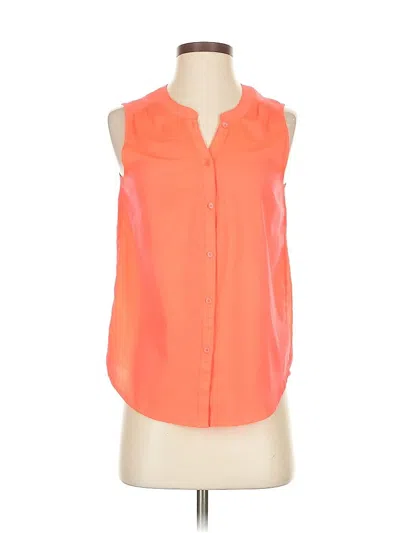 Pre-owned American Eagle Outfitters Sleeveless Blouse In Orange