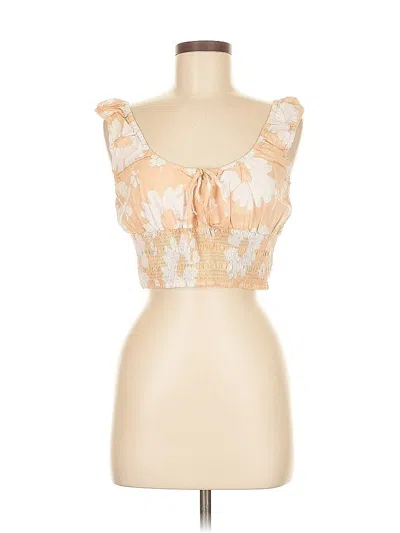 Pre-owned American Eagle Outfitters Sleeveless Blouse In Orange