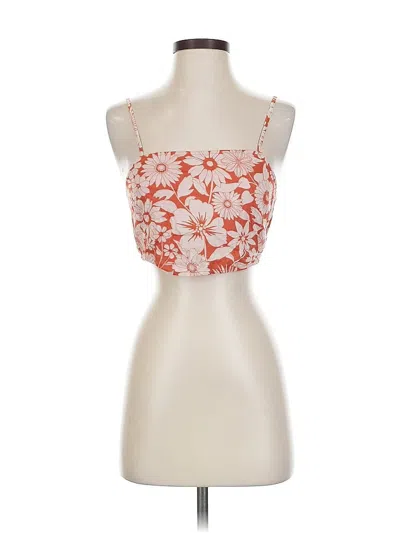 Pre-owned American Eagle Outfitters Sleeveless Blouse In Orange