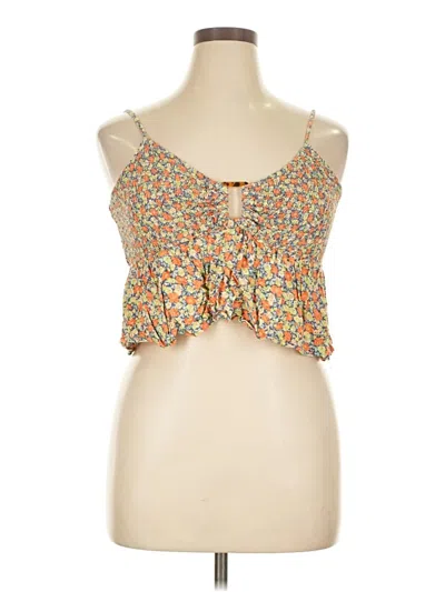 Pre-owned American Eagle Outfitters Sleeveless Blouse In Orange