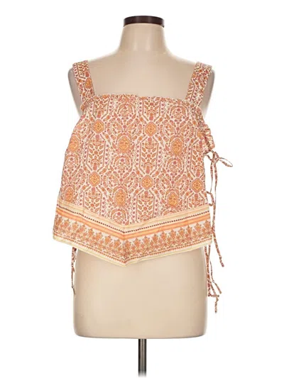 American Eagle Outfitters Sleeveless Blouse In Orange