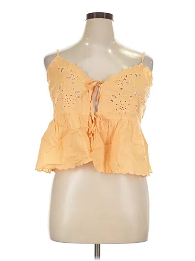 American Eagle Outfitters Sleeveless Blouse In Orange