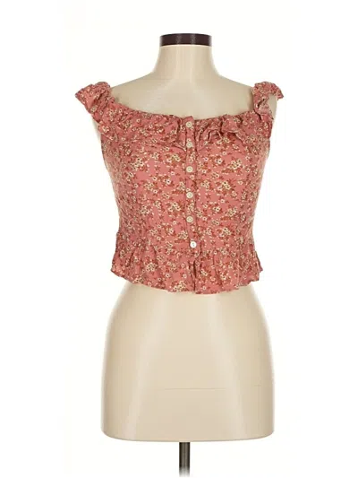 Pre-owned American Eagle Outfitters Sleeveless Blouse In Pink