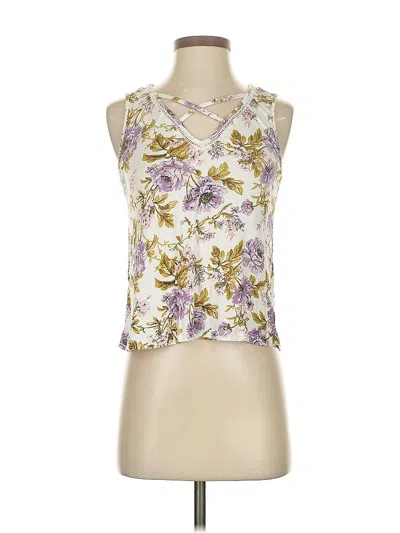 Pre-owned American Eagle Outfitters Sleeveless Blouse In Purple