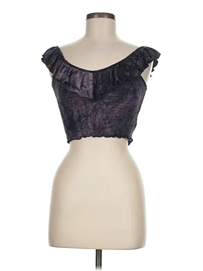 Pre-owned American Eagle Outfitters Sleeveless Blouse In Purple